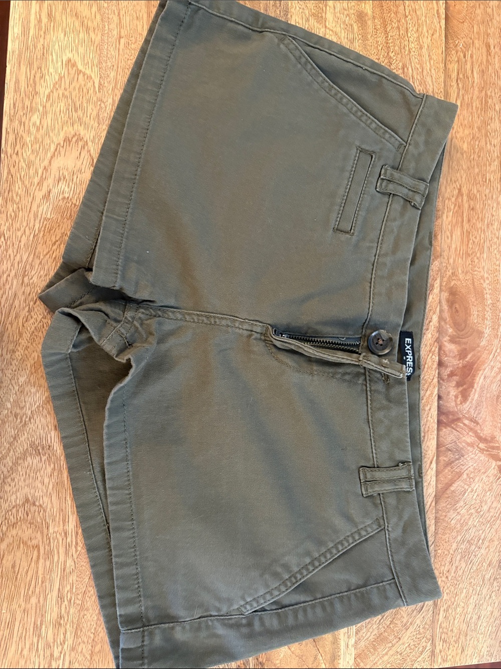 Express Women's Olive Utility Shorts